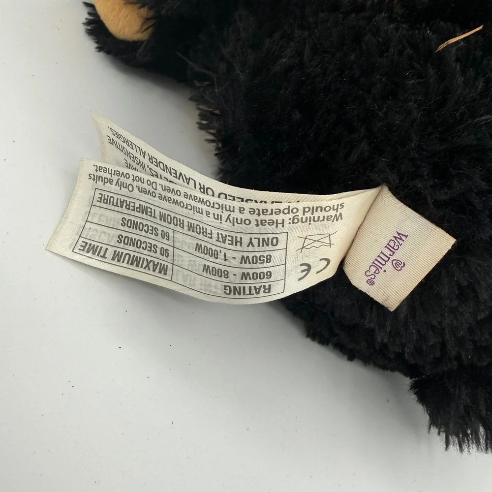 Warmies Plush Black Bear Kids Small Black Microwavable Weighted Lavender Scented
